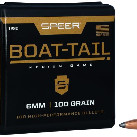 Speer 1220 Boat-Tail  6mm 100gr Jacketed Soft Point Boat Tail 100 Per Box/5 Case
