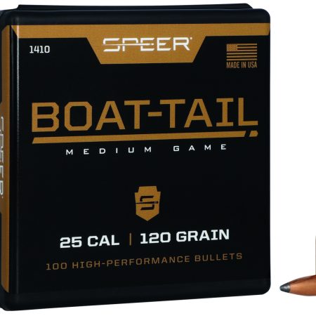 Speer 1410 Boat-Tail  25Cal 120gr Jacketed Soft Point Boat Tail 100 Per Box/5 Case