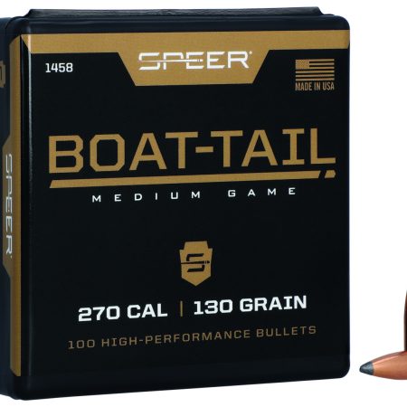 Speer 1458 Boat-Tail  270Cal 130gr Spitzer Boat Tail Soft Point 100 Per Box/5 Case