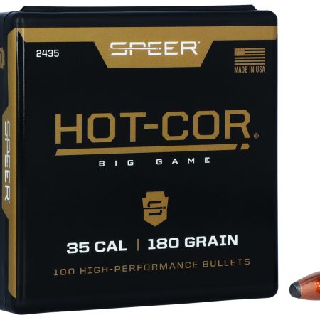 Speer 2435 Hot-Cor  35Cal 180gr Spitzer Soft Point 100 Per Box/5 Case