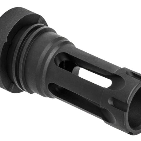Yankee Hill 430228A QD Light Tactical Flash Hider made of Black Finish Steel with 1/2"-28 tpi Threads for 30 Cal AR-Platform