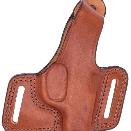 Bianchi 12843 Black Widow OWB Size 10 Tan Leather Belt Slide Fits Browning Hi-Power Fits Colt Commander Fits Springfield 1911-A1 Right Hand