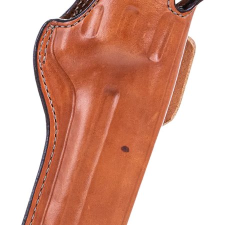 Bianchi 10237 5BHL Thumbsnap  OWB Size 06 Tan Leather Belt Loop Fits Ruger GP100/Colt King Python Right Hand