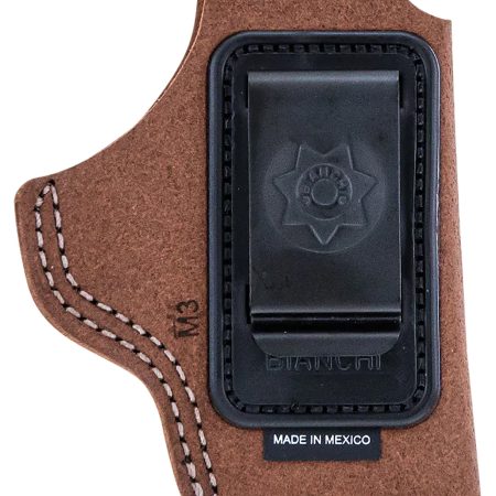 Bianchi 10380 6C IWB Tan Leather Belt Clip Fits 2" Barrels/Ruger/Colt Charter Arms Right Hand