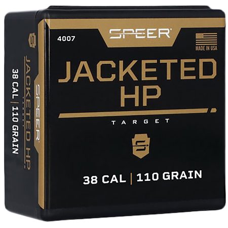 Speer 4007 Handgun  38Cal 110gr Jacketed Hollow Point 100 Per Box/5 Case
