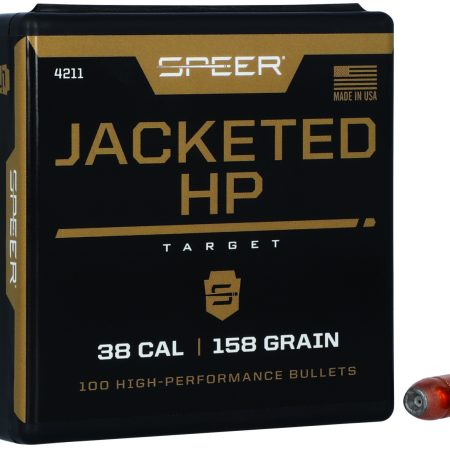 Speer 4211 Handgun  38Cal 158gr Jacketed Hollow Point 100 Per Box/5 Case