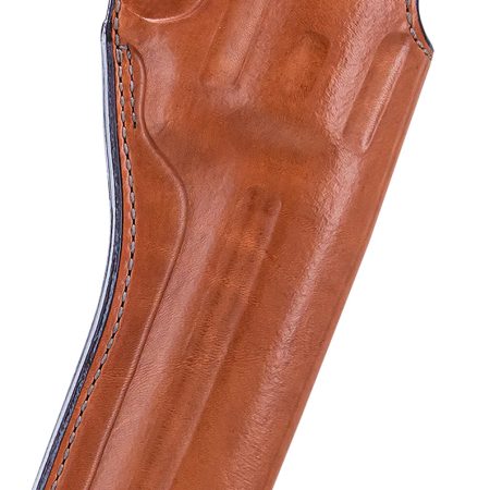 Bianchi 12696 Cyclone OWB Tan Leather Fits 6" Colt/Ruger/S&W & Similar L Frame Taurus; Wesson Belt Loop Mount Right Hand