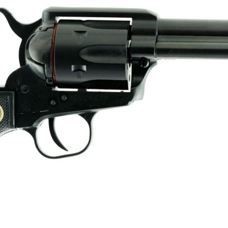 Chiappa Firearms CF340261 SAA 1873  Medium Frame 17 HMR 6 Shot, 4.75" Blued Steel Barrel, Blued Steel Frame, Blued Cylinder, Black Plastic Grip, Exposed Hammer