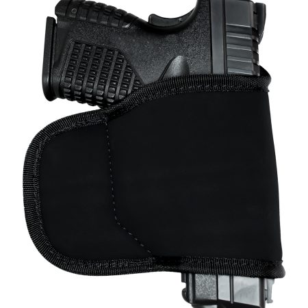 GrovTec US Inc GTHL15098BLK Multi-Fit  OWB Size 98 Black Suede Belt Loop Fits Small/Med Semi-Auto Right Hand