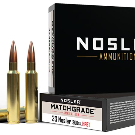 Nosler 60031 Match Grade 33Nosler 300gr Custom Competition Hollow Point Boat Tail 20 Per Box/10 Case