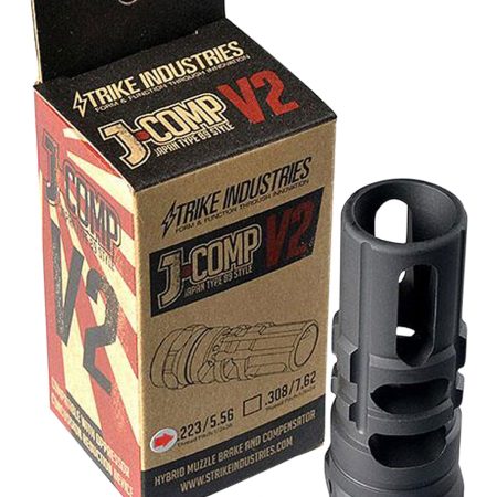 Strike Industries JCOMP2223 JComp Gen 2 Black Steel w/ 1/2"-28 tpi Threads 2.55" OAL 0.26" Diameter 0.87" Diameter 5.56x45mm NATO Fits AR-Platform