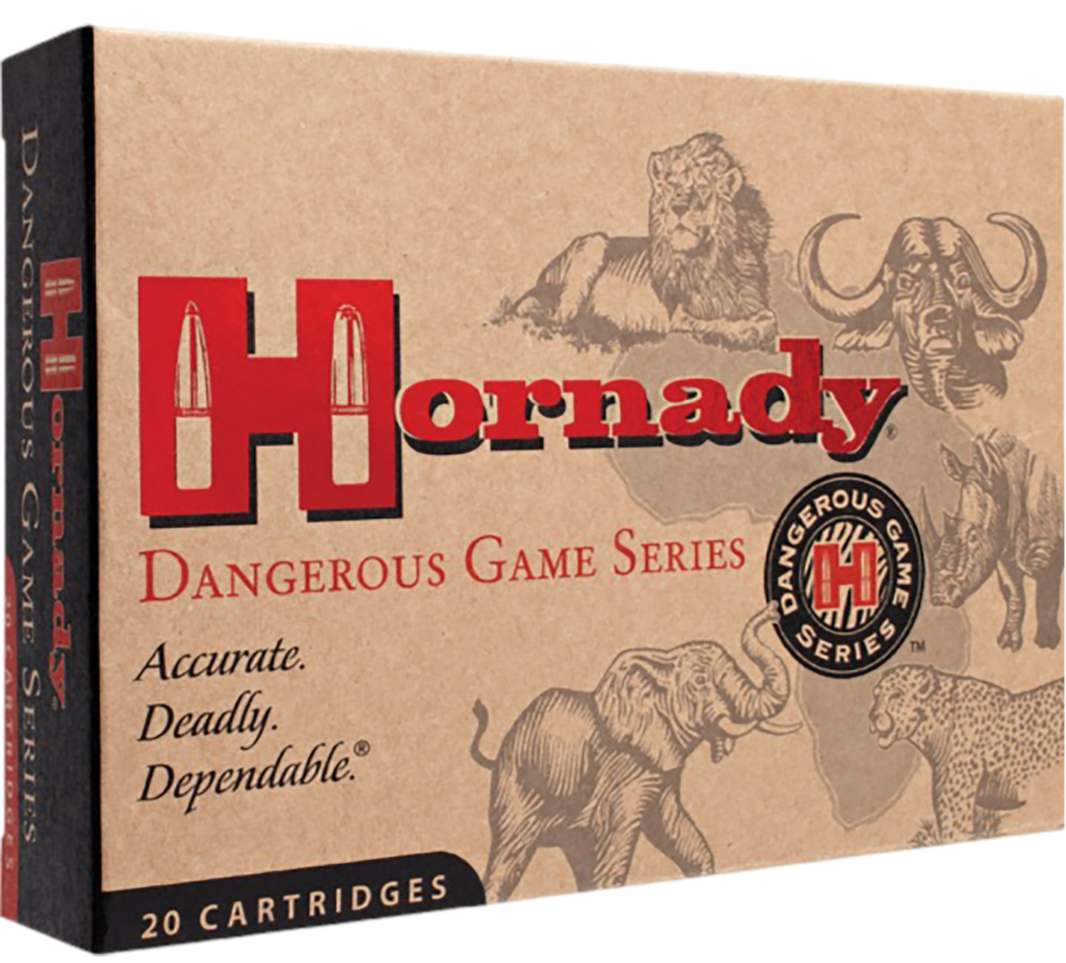 Hornady 8265 Dangerous Game 416Rigby 400gr Dangerous Game Solid 20 Per Box/6 Case