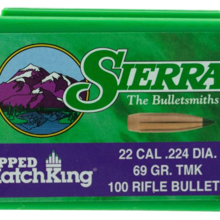 Sierra 7169 Tipped MatchKing  22Cal 69gr Tipped MatchKing 100/Box