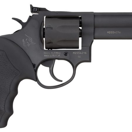 Taurus 2-660041 66  Medium 357 Mag/38 Special +P 7 Shot 4" Matte Black Oxide Ally Steel Barrel, Cylinder & Frame, Black Finger Grooved Rubber Grip, Transfer Bar Safety, Exposed Hammer