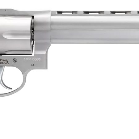 Taurus 2-440089 44  Large 44 Rem Mag 6 Shot 8.37" Matte Stainless Ported Barrel, Cylinder & Frame, Black Finger Grooved Rubber Grip, Transfer Bar Safety, Exposed Hammer
