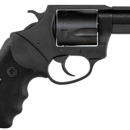 Charter Arms 63520 Mag Pug Large 357 Mag, 5 Shot 2.20" Black Nitride Steel Barrel, Cylinder & Frame w/Black Finger Grooved Rubber Grip