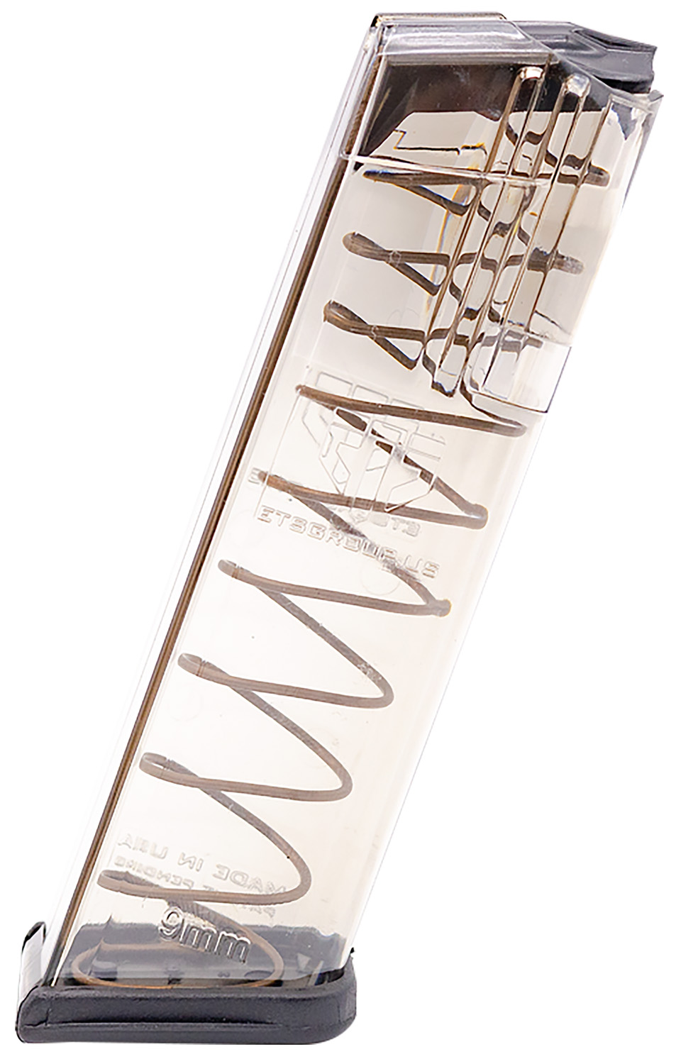 ETS Group GLK17 Pistol Mags 17rd 9mm Luger Compatible w/ Glock 17/18/19/26/45/34 Clear Polymer