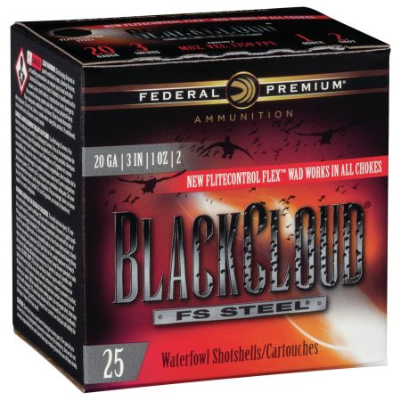 Federal PWBX2092 Black Cloud FS 20Gauge 3" 1oz 2Shot 25 Per Box/10 Case