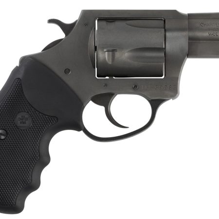 Charter Arms 64420 Bulldog Large 44 S&W Spl 5 Shot, 2.50" Black Nitride Steel Barrel, Cylinder & Frame w/Black Finger Grooved Rubber Grip, Exposed Hammer