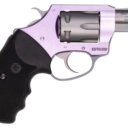 Charter Arms 52240 Pathfinder Lite Lavender Lady Small 22 LR, 8 Shot, 2" Matte Stainless Steel Barrel & Cylinder, Lavender Aluminum Frame w/Black Finger Grooved Rubber Grip, Exposed Hammer