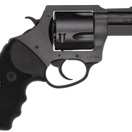 Charter Arms 64520 Pitbull 45 ACP, 5 Shot 2.50" Black Nitride Steel Barrel, Cylinder & Frame w/Black Finger Grooved Rubber Grip