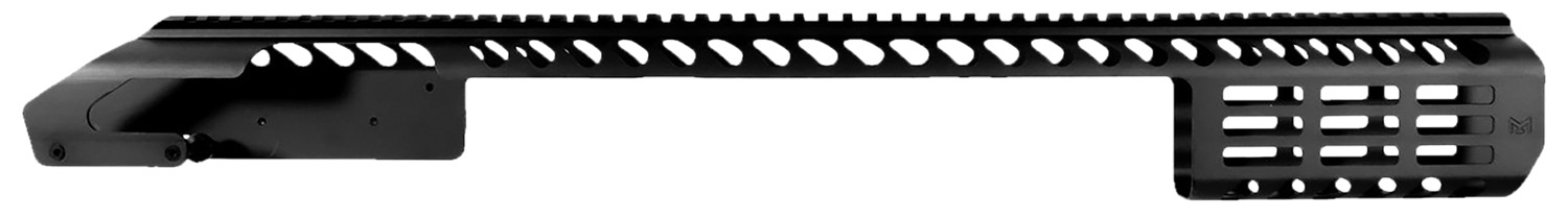 Aim Sports MTMSG870 Modular Rail System 24.90" M-LOK Style Made of Aluminum with Black Finish & Picatinny Rail for Remington 870 Includes Shell Holder