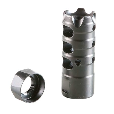 Patriot Ordnance Factory 00309 Triple Port Muzzle Brake Black Nitride 5/8"x24 Thread, 308 Win 7.62x51mm NATO