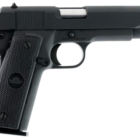 Rock Island 51453MA GI Standard FSHC *MA Compliant 45 ACP Caliber with 5" Barrel, 10+1 Capacity, Overall Black Parkerized Finish Steel, Beavertail Frame, Serrated Slide & Black Rubber Grip