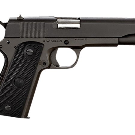 Rock Island 51615 GI Standard FS 9mm Luger Caliber with 5" Barrel, 10+1 Capacity, Overall Black Parkerized Finish Steel, Beavertail Frame, Serrated Slide & Black Rubber Grip