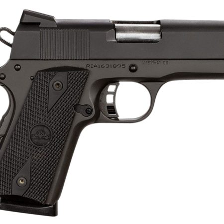 Rock Island 51429 Rock Standard CS 45 ACP Caliber with 3.60" Barrel, 7+1 Capacity, Overall Black Parkerized Finish Steel, Beavertail Frame, Serrated Slide & Black Rubber Grip