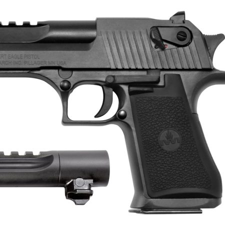 Magnum Research DE50WB6 Desert Eagle Mark XIX Conversion Combo 44 Rem Mag, 50 AE 6" 7+1, 8+1 Black Carbon Steel Frame & Slide Black Rubber Grip
