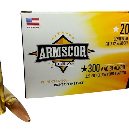 Armscor FAC300AAC3N USA  300Blackout 220gr Hollow Point Boat Tail 20 Per Box/10 Case