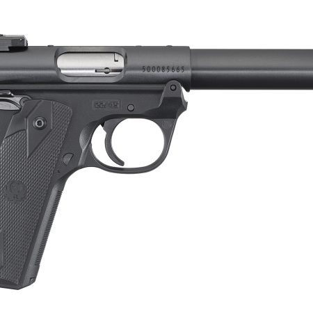 Ruger 40107 Mark IV 22/45 22 LR 10+1 5.50" Bull Barrel, Blued Steel Slide & Frame, Checkered 1911-Style Panel Grip