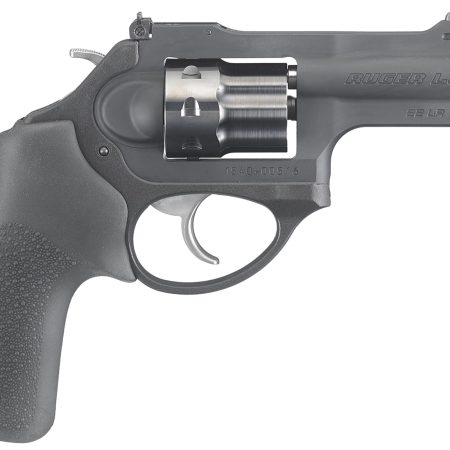 Ruger 5435 LCRx  22 LR 3" Matte Black Barrel, 8rd  PVD Finished Cylinder, Matte Black 7000-Series Aluminum Frame, Hogue Tamer Monogrip