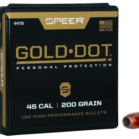 Speer 4478 Gold Dot Personal Protection 45Cal 200gr Hollow Point 100 Per Box/5 Case