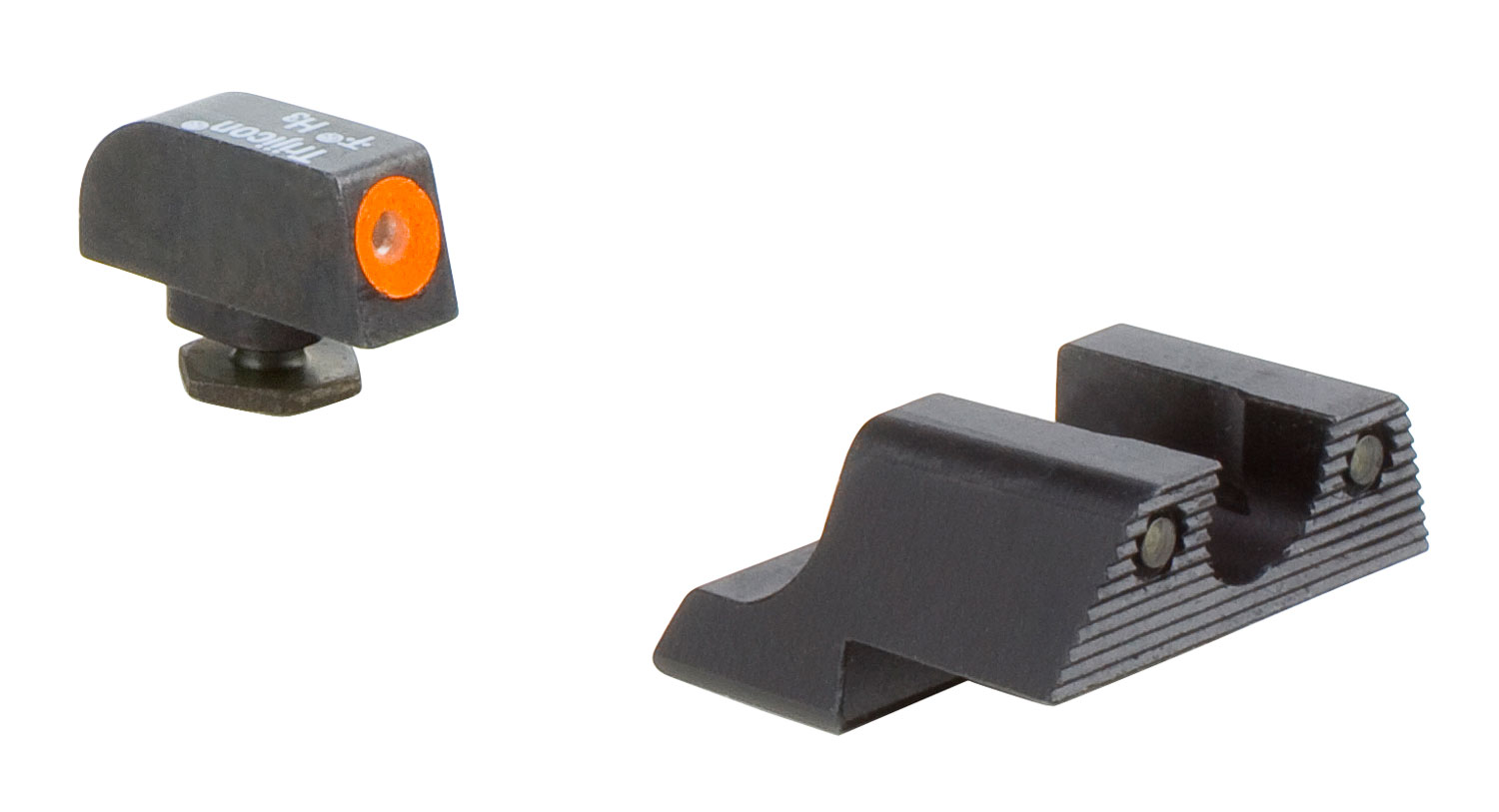 Trijicon 600785 HD Night Sights Green/Tritium Orange Outline Front Sight-Green Tritium Black Outline Rear Sight Glock 42/43 Small Frame