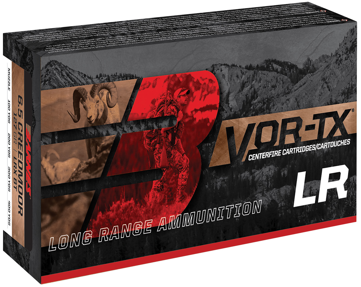 Barnes Bullets 29061 VOR-TX Long Range 338RUM 250gr LRX Boat Tail 20 Per Box/10 Case