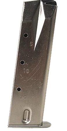 Mec-Gar MGRP8515N Ruger 15rd 9mm Luger, Fits  Ruger P95/P85/P89/P93/P94, Nickel Carbon Steel