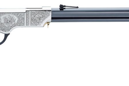 Henry H011SD Original Silver Deluxe Full Size 44-40 Win 13+1 24.50" Blued Octagon Barrel, Engraved Nickel-Plated Steel Receiver, American Walnut Wood Stock Right Hand