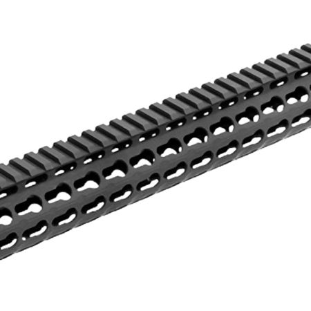 UTG Pro MTU019SSK Pro Slim Rail Handguard Free-Floating 15" L Aluminum Material with Black Anodized Finish, KeyMod Slots & Picatinny Rail for AR-15