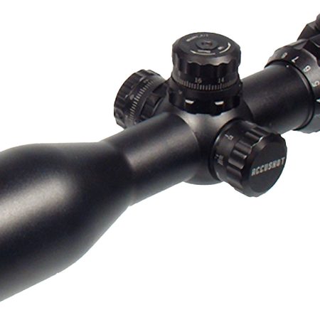 UTG SCP3-UM312AO Accushot  Black Hardcoat Anodized 3-12x 44mm 30mm Tube Illuminated Red/Green Mil-Dot Reticle
