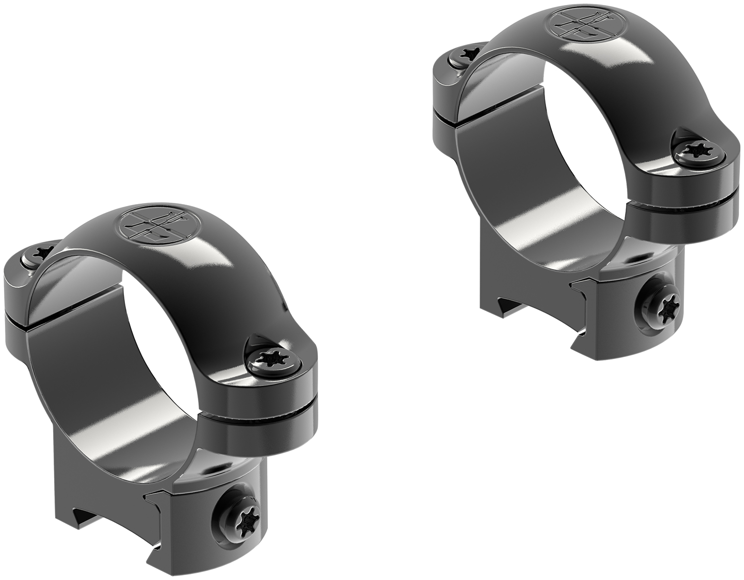 Leupold 49949 Ringmounts Black Gloss 1" Rimfire Low