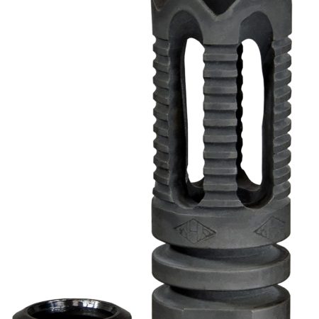 Yankee Hill 285C2 Phantom Flash Hider Black Steel with 1/2"-28 tpi Threads & Teeth for 5.56x45mm NATO AR-Platform