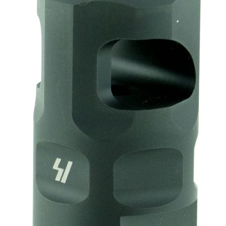 Strike Industries SAILCOMP Sail Comp  Black Steel with 1/2"-28 tpi Threads, 1.57" OAL & 0.26" Diameter for 223 Rem, 5.56x45mm NATO AR-Platform