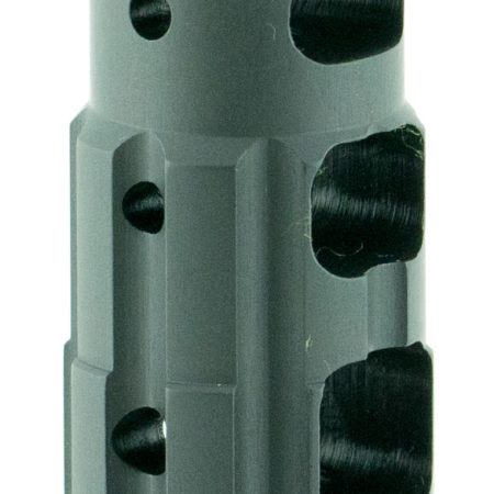 Strike Industries TCCOMP223 Triple Crown Comp  Black Steel with 1/2"-28 tpi Threads, 2.63" OAL & 0.85" Diameter for 223 Rem, 5.56x45mm NATO AR-Platform