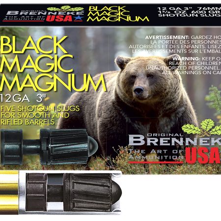 Brenneke SL123BMM Black Magic Magnum  12Gauge 3" 1 3/8oz Slug Shot 5 Per Box/50 Case