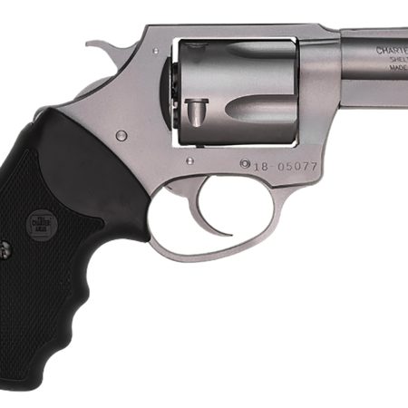 Charter Arms 74420 Bulldog Large 44 Special, 5 Shot 2.50" Matte Stainless Steel Barrel, Cylinder & Frame w/Black Finger Grooved Rubber Grip