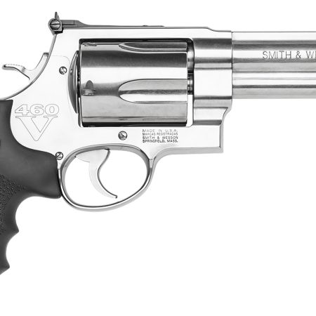 Smith & Wesson 163465 Model 460 XVR 460 S&W Mag 5" Stainless Steel Barrel & 5rd Cylinder, Satin  Stainless Steel X-Frame, Includes Two Rear Sights & Two Muzzle Brakes