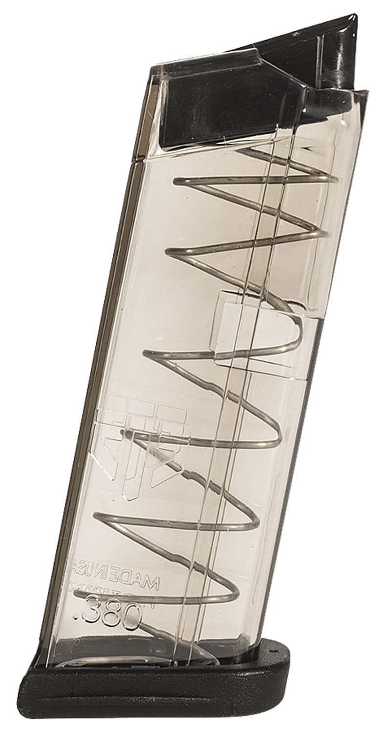 ETS Group GLK42 Pistol Mags 7rd 380 ACP Compatible w/ Glock 42 Clear Polymer