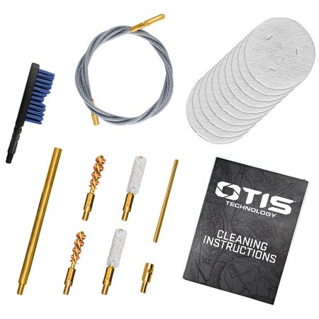 Otis FG70122 Patriot Cleaning Kit .17/.22Cal Handgun/Rifle/15 Pieces Yellow Plastic Box Case